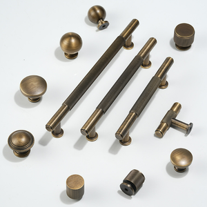 Đồng cổ điển rắn brass Knob cổ ngăn kéo tủ quần áo xử lý Tủ cửa xử lý - Product Image 3