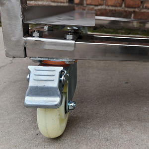 Carrello Multifunzionale di Alta Qualità in Acciaio Inox per Bagagli e Vassoi da Forno per Forniture Alberghiere - Product Image 5