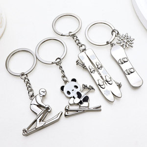 Roller Skate Scooter Keychains Zinc Alloy Custom High Quality Promotional Silk Screen Printing Top Keychain - Product Image 4