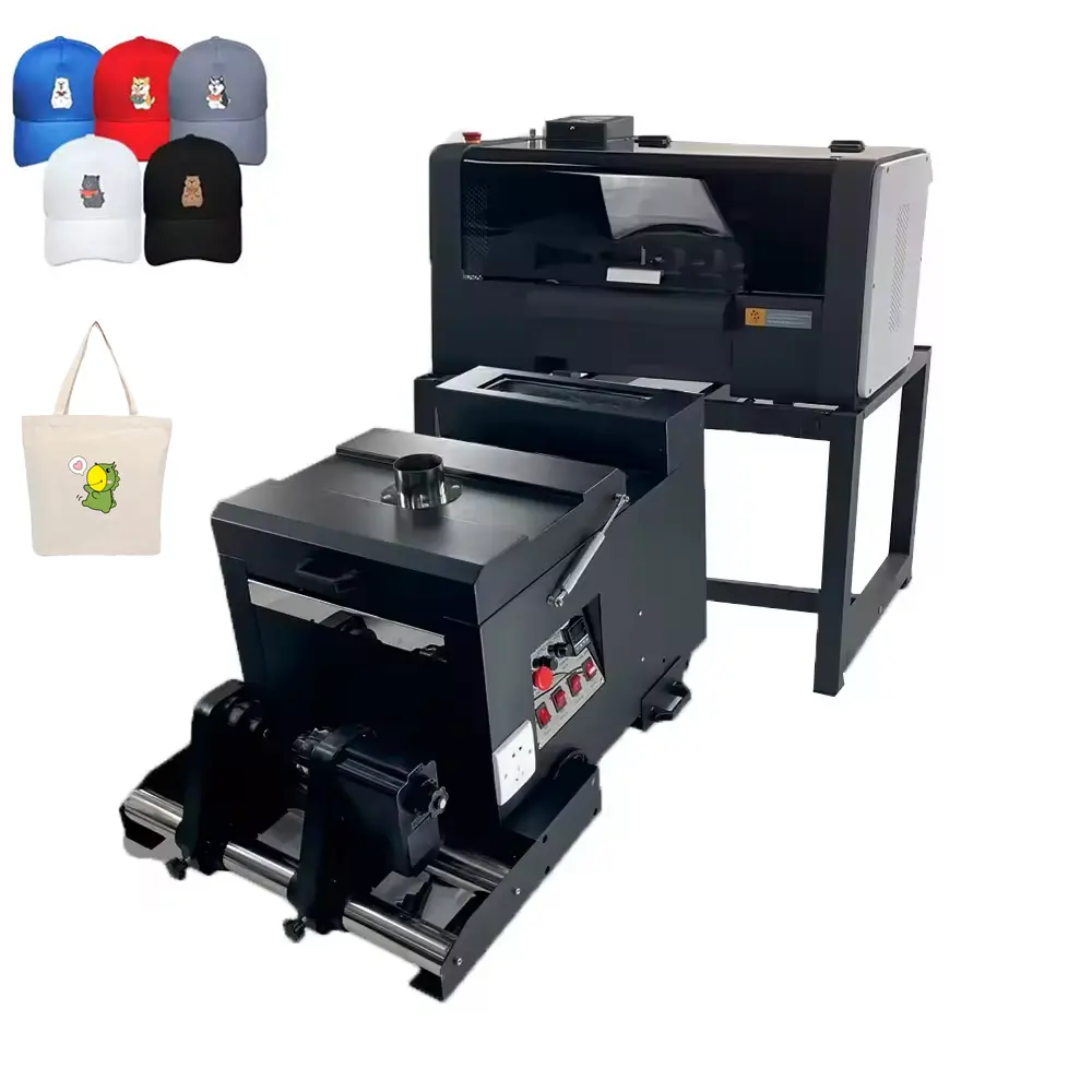 T-shirt tekstil Digital A3 30cm 2 Xp600 kepala cetak Impresora Dtf Printer inkjet pengocok A3 A4 A2 Dtf mesin Printer