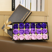 Coffret Cadeau Fleurs de Savon en Forme de Rose Souvenir de Fête Événementiel Petites Fleurs Artificielles Pratiques Vente en Gros Fabricant