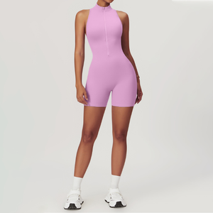 Nuova Tuta da Yoga con Zip per Donna, Asciugatura Rapida, Alta Elasticità, Traspirante, Comoda sulla Pelle, per Fitness e Allenamento - Product Image 3