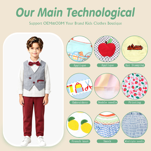 Traje Casual <span class=keywords><strong>de</strong></span> 3 Piezas <span class=keywords><strong>para</strong></span> Niños, Chaleco, Camisa <span class=keywords><strong>de</strong></span> Algodón con Puntos, Corbata <span class=keywords><strong>de</strong></span> Moño, Pantalones Rojos, Traje <span class=keywords><strong>de</strong></span> Caballero <span class=keywords><strong>para</strong></span> <span class=keywords><strong>Fiesta</strong></span> <span class=keywords><strong>de</strong></span> Boda, Compatible con OEM - Product Image 3
