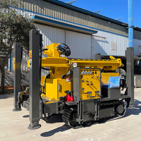 Plate-forme de forage rotative montée sur chenilles CS300 perceuse de puits d'eau compresseur d'air trou d'alésage perceuse de forage moteur central