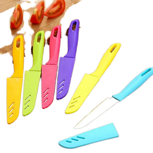 Ensemble de couteaux à désosser Sunshine à bas <span class=keywords><strong>prix</strong></span> <span class=keywords><strong>couteau</strong></span> de boucher en acier inoxydable avec manche en bois couvercle en PP pour éplucher les fruits quantité minimale de commande les plus aiguisés 6 pièces - Product Image 1