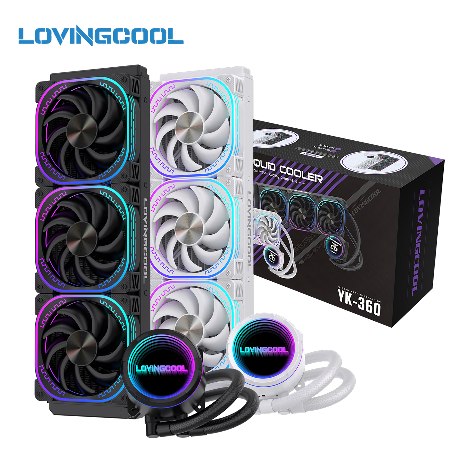 LOVINGCOOL Water <strong>Cooling</strong> AIO System for CPU Supports Rotation No Driver <strong>Software</strong> Required Infinite Layered Abyss 3Pin <strong>PC</strong> <strong>Cooling</strong>