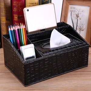 Ugreen — organiseur de <span class=keywords><strong>bureau</strong></span> multifonctionnel en <span class=keywords><strong>cuir</strong></span> PU, avec tiroir pour cartes de visite, stylo, téléphone portable et papeterie - Product Image 2