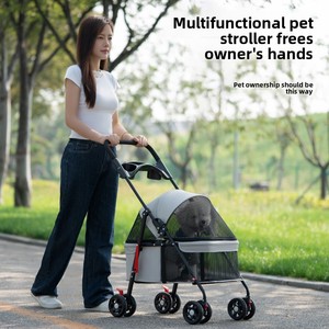 Üretici Tarafından Doğrudan Satılan Evcil Hayvan Arabası - Hafif, Katlanabilir Seyahat Arabası (Kedi ve Köpekler İçin) - Küçük Köpekler İçin Taşınabilir Dış Mekan Arabası - Product Image 1
