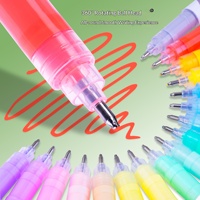 Marqueur liquide acrylique Guangna 586, grande capacité, pour journal créatif, 12 couleurs vives