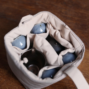 Thickened Portable New Chinese Style Jingdezhen Storage Travel Bag Cloth Pouch <strong>Tea</strong> <strong>Sets</strong> <strong>Tea</strong> <strong>Caddies</strong> Teacups-One-Pot-Two-Cup Wrap - Product Image 4