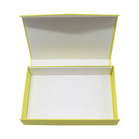 Boîte cadeau en papier écologique recyclable, forme livre à clapet, avec pelliculage mat et fermeture magnétique pour crème visage