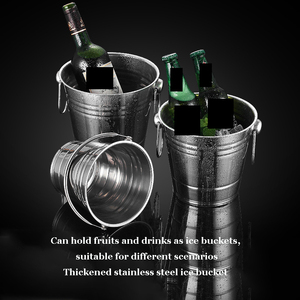 Cubo magnético de acero inoxidable para KTV, champán, vino tinto, cubo de hielo, cubo de hielo para gránulos, barra, Cubo de cerveza grande - Product Image 2