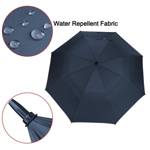 Free Sample 30" Inch Wholesale Uv protection Windproof Luxury Golf <b>Umbrella</b> Custom logo Double Layer Golf <b>Umbrella</b> Advertising - Product Image 5