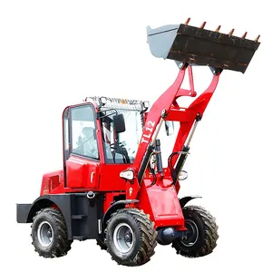 Mini traktör proje kullanımı çiftlik bahçe kullanımı makineleri 1.2t yükleme makinesi ön çapa kepçe Ce ile