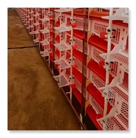 Cage à cailles à 6 niveaux pour élevage avicole avec abreuvoir à tétine Capacité 360-720 cailles