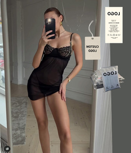 Nouvelle Robe <span class=keywords><strong>Sexy</strong></span> en Dentelle pour Femme 2026 avec Bretelles en Maille Transparente et Dos Nu pour une Séduction Ultime - Product Image 4