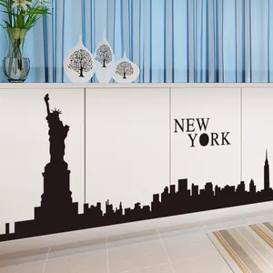 Skyline muursticker NEW YORK muurtattoo NEW YORK Cityscape Kantoor Sticker