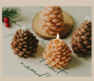 Noel Süsleri, Mumlar, Hediyelik Eşyalar, Hediyeler, Noel Çam Kozalakları, Aromaterapi Mumları, Kişiselleştirilmiş - Product Image 4