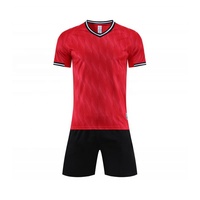 Maillots de football personnalisés 25-26, ensemble de survêtements athlétiques à manches courtes pour hommes, 100 % coton, imprimés par transfert thermique