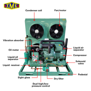 Unité de condensateur refroidi <span class=keywords><strong>R404A</strong></span> à condensateur, uniforme de réfrigération, moteur d'évapoteur avec ventilateur, standard italien - Product Image 2
