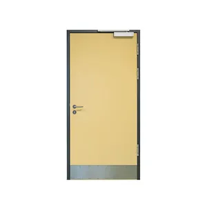 Factory Direct Supplier Security Emergency Exit Fire Resistant Fireproof Steel Door With Push Bar