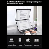Laptop 14 "YOGA layar ganda 12 Gen In-tel N95 2.5K sentuh IPS Windows11 Pro, Tablet PC 2 in 1 Notebook Laptop layar sentuh WiFi