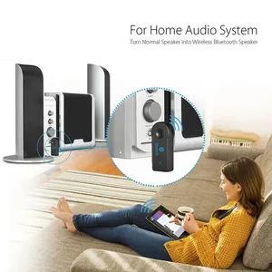 Récepteur <span class=keywords><strong>Bluetooth</strong></span> sans fil 2 en 1, prise <span class=keywords><strong>Jack</strong></span> 3.5mm, pour <span class=keywords><strong>voiture</strong></span>, musique, audio, Aux A2DP, adaptateur transmetteur pour casque, récepteur mains libres - Product Image 4