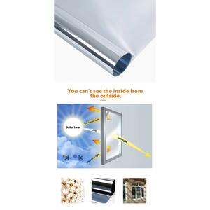 Film pour fenêtres de bâtiment extérieur moderne de bonne qualité, film miroir unidirectionnel réfléchissant, protection contre la chaleur, protection de la vie privée, film décoratif - Product Image 5