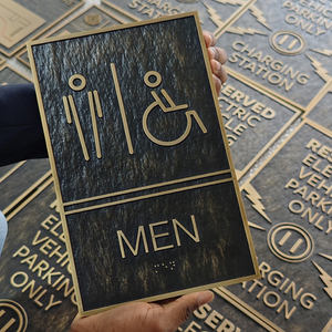 Enseigne En Acier Inoxydable Métal Signalisation Toilette Braille Porte Numéro Braille Signe Bureau Hôtel Plaques Numéro Braille Porte <span class=keywords><strong>Plaque</strong></span> - Product Image 3