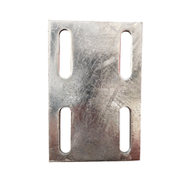 Plaque de base intégrée galvanisée à chaud pour travaux auxiliaires ferroviaires, en acier au carbone Q235B, service de découpe laser OEM