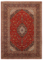 Roter Boho Blumen-Polyester-Teppich 6x9 Waschbar Rutschfest Faltbar Weich Niedrigflorig für Innenräume Wohnzimmer Schlafzimmer Esszimmer