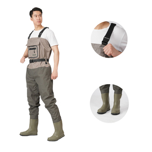 3 ply ngực zip-phía trước túi Fly Fishing wader Nhà cung cấp quần khô không thấm nước thoáng khí Săn Bắn Câu Cá <span class=keywords><strong>waders</strong></span> - Product Image 6