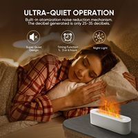 Diffuseur d'arômes à flamme colorée de 150 ml, humidificateur ultrasonique de table, 7 couleurs d'éclairage ambiant changeantes, diffuseur d'huile avec minuterie