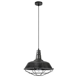 Luminaire suspendu de style vintage avec ampoule 1xE27 en finition argent, dimensions 36x36 cm, idéal pour éclairer et décorer les espaces. - Product Image 1
