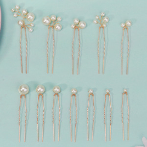 Pinces à cheveux polyvalentes pour tous les jours, confortables pour les accessoires <span class=keywords><strong>photo</strong></span>, 12 pinces à cheveux en perles pour tous les âges, accessoires capillaires décontractés - Product Image 2