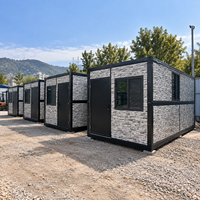 Maison conteneur modulaire préfabriquée en kit pour l'hébergement des travailleurs et l'utilisation comme bureau de chantier
