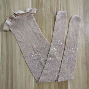 Çocuk külotlu çorap sıcak elmas Hollow dip çorap şeker renk kızlar Fishnet çocuk çorapları - Product Image 5