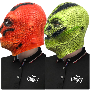 Masque de Lézard en Latex pour Homme, <span class=keywords><strong>Costume</strong></span> Tête d'Animal pour Fête d'<span class=keywords><strong>Halloween</strong></span>, Cosplay, Jouets Amusants pour Enfants, Accessoires de Déguisement Fantaisie, Vente en Gros Personnalisée - Product Image 6