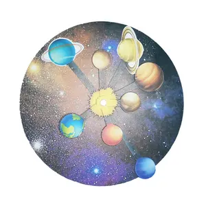 Deney tahta disk gezegen DIY güneş sistemi eğitim teknolojisi sekiz gezegenler bilim montaj öğretim oyuncak çocuklar için