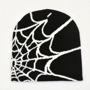Chapeaux Jacquard Tricotés Populaires Européens et Américains pour Hommes et Femmes, Chapeaux d'Extérieur Motif Toile d'Araignée pour l'Équitation - Product Image 5