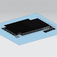 Réglable en hauteur de scène De Concert En Aluminium escaliers