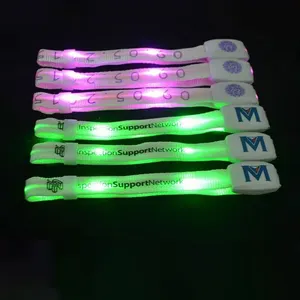 Nuovo Gadget luce lampeggiante evento & Party fornisce suono attivato braccialetto a LED braccialetto