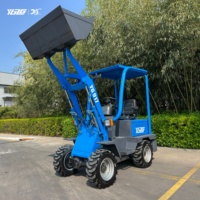 Chargeur électrique professionnel à bras articulé, capacité de charge de 600 kg, portée de déchargement de 1850 mm, pour le déblaiement et la manutention de matériaux dans les exploitations agricoles biologiques