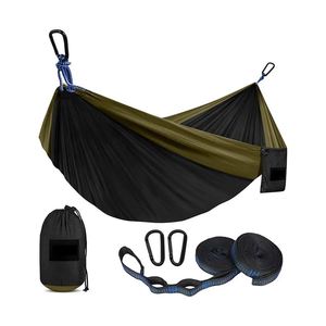 Hamac de camping en nylon léger, simple ou double, portable, pour randonnée, suspendu, extérieur, type parachute - Product Image 4