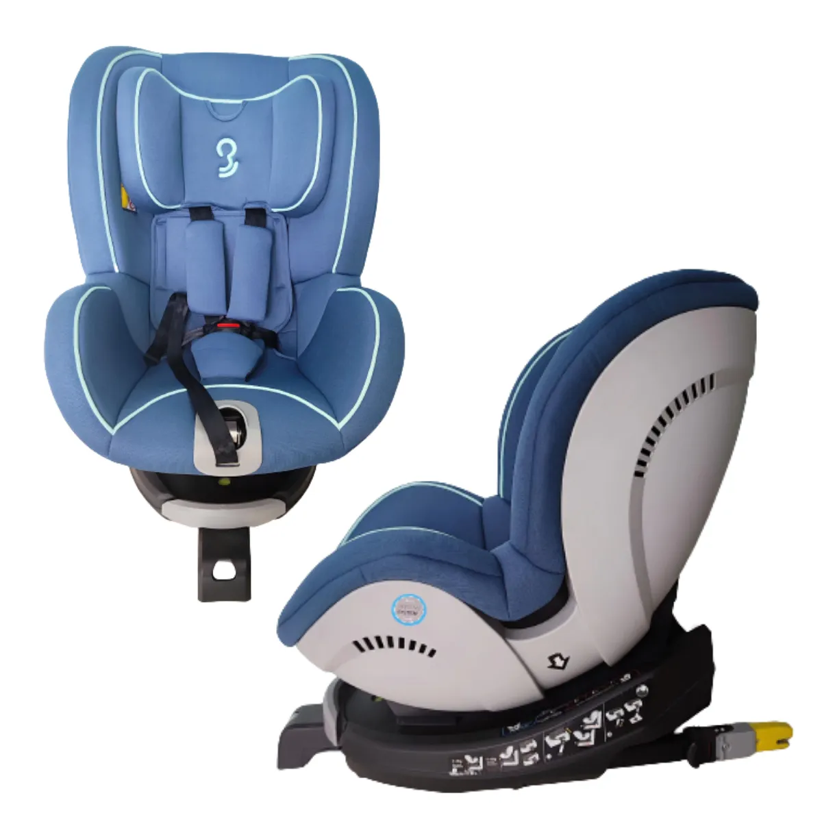 4 recline positions Children baby car seats can be fitted Infant car seat with ISOFIX base