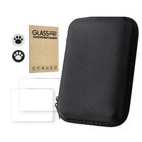 Kit de protection premium compatible avec ANBERNIC R36S, étui rigide de transport, protection d'écran, capuchons de pouce