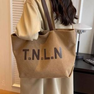 Freshman Class Vintage Leisure Fashion Reusable <b>Canvas</b> Zipper Portable Multifunctional Shoulder Bag Women's Handbag Hua Cheng - Product Image 4