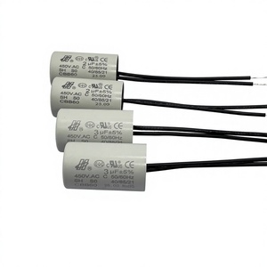 <span class=keywords><strong>Condensateur</strong></span> <span class=keywords><strong>de</strong></span> démarrage <span class=keywords><strong>de</strong></span> moteur en film polypropylène CBB60 250V-450V, démarrage à deux fils, montage en surface, certifié CE/CQC, 2-100μF - Product Image 3