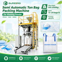 Machine de remplissage semi-automatique pour sacs de 1000 kg, ensacheuse de sacs de grande capacité pour poudre à lessiver et matériaux en poudre, ensacheuse de sacs jumbo