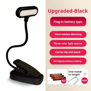 Luz de Lectura LED para Libros, Funciona con Pilas Aaa o Cable USB, Cuidado de la Vista, con Clip, Negra, para Sala de Estar, Mini, 9 LED, 1.8 Vatios - Product Image 5
